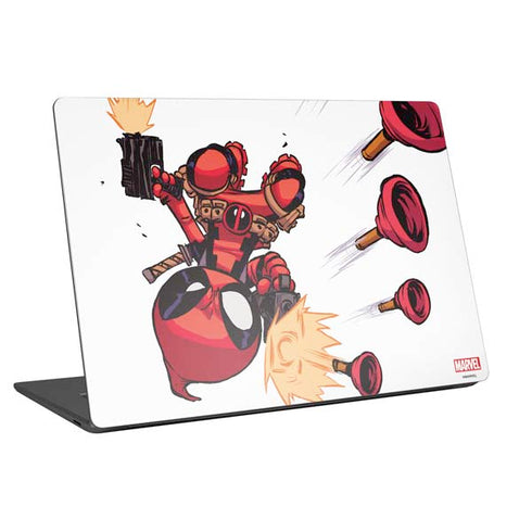 Marvel Deadpool Babypool Shooting Laptop Skins